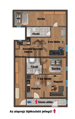 2-собен стан, 76 m²